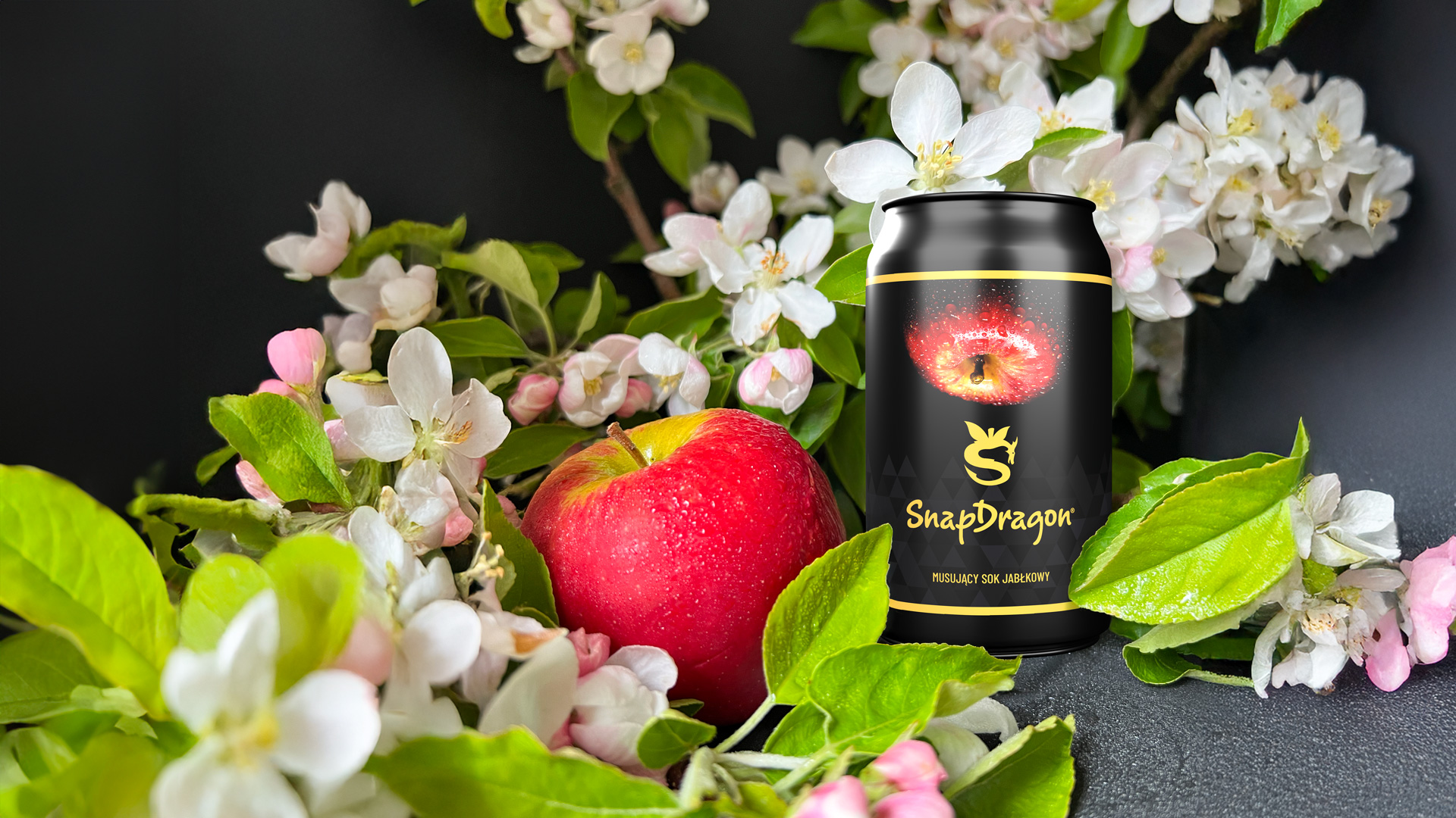 Musujący sok jabłkowy